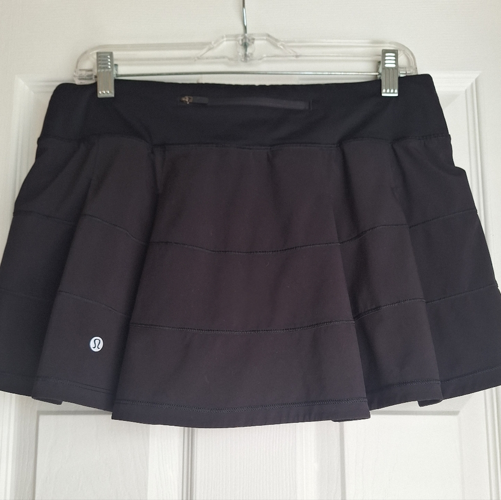 Lululemon Pace Rival Skirt Regular 4-way Stretch 13" - Black - 8